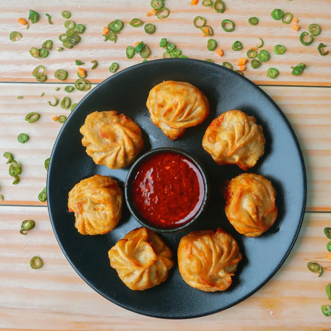 Veg Fried Momos Half
